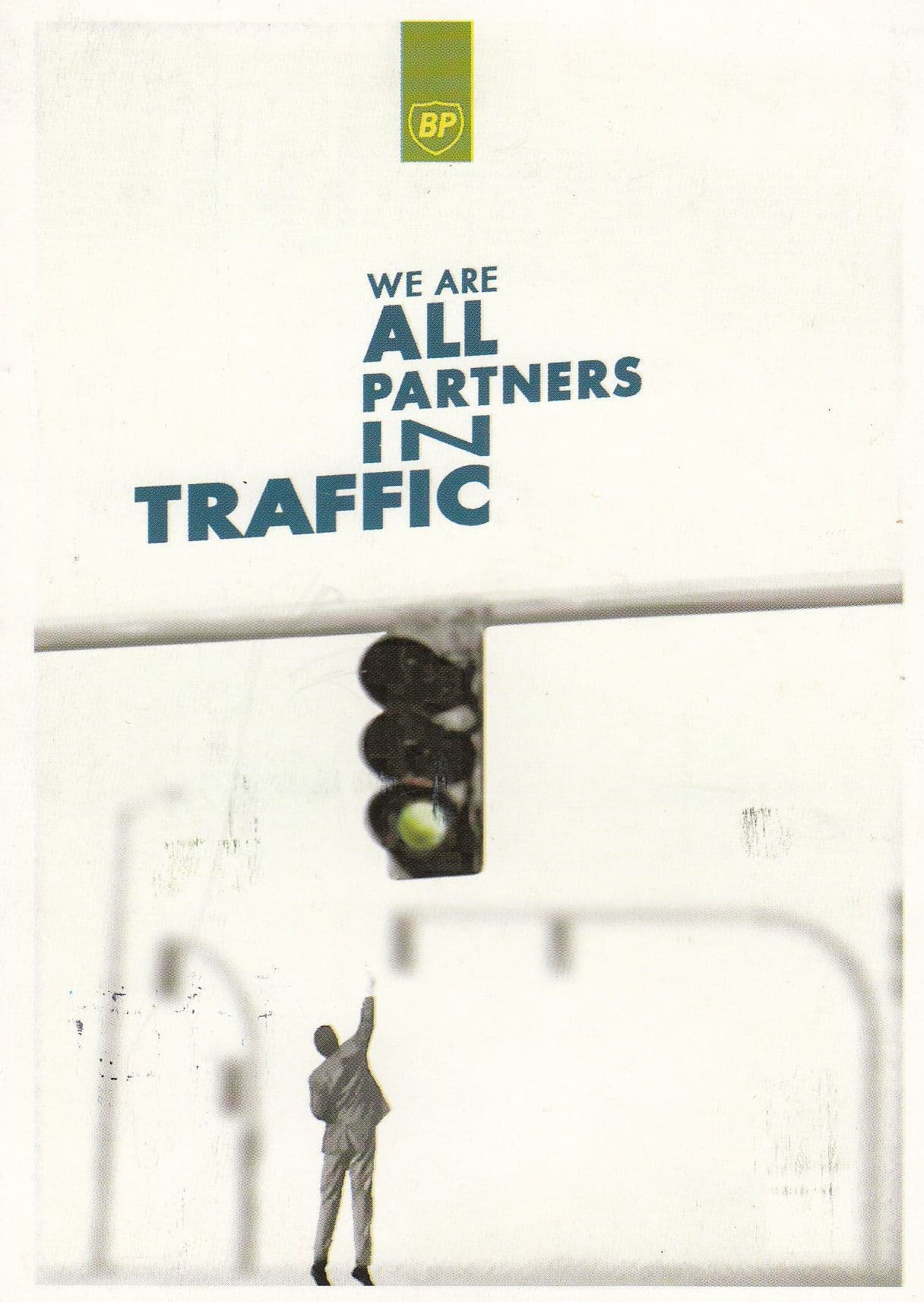 BP Petrol Partners In Traffic 1980s Advertising Artists Greece Postcard