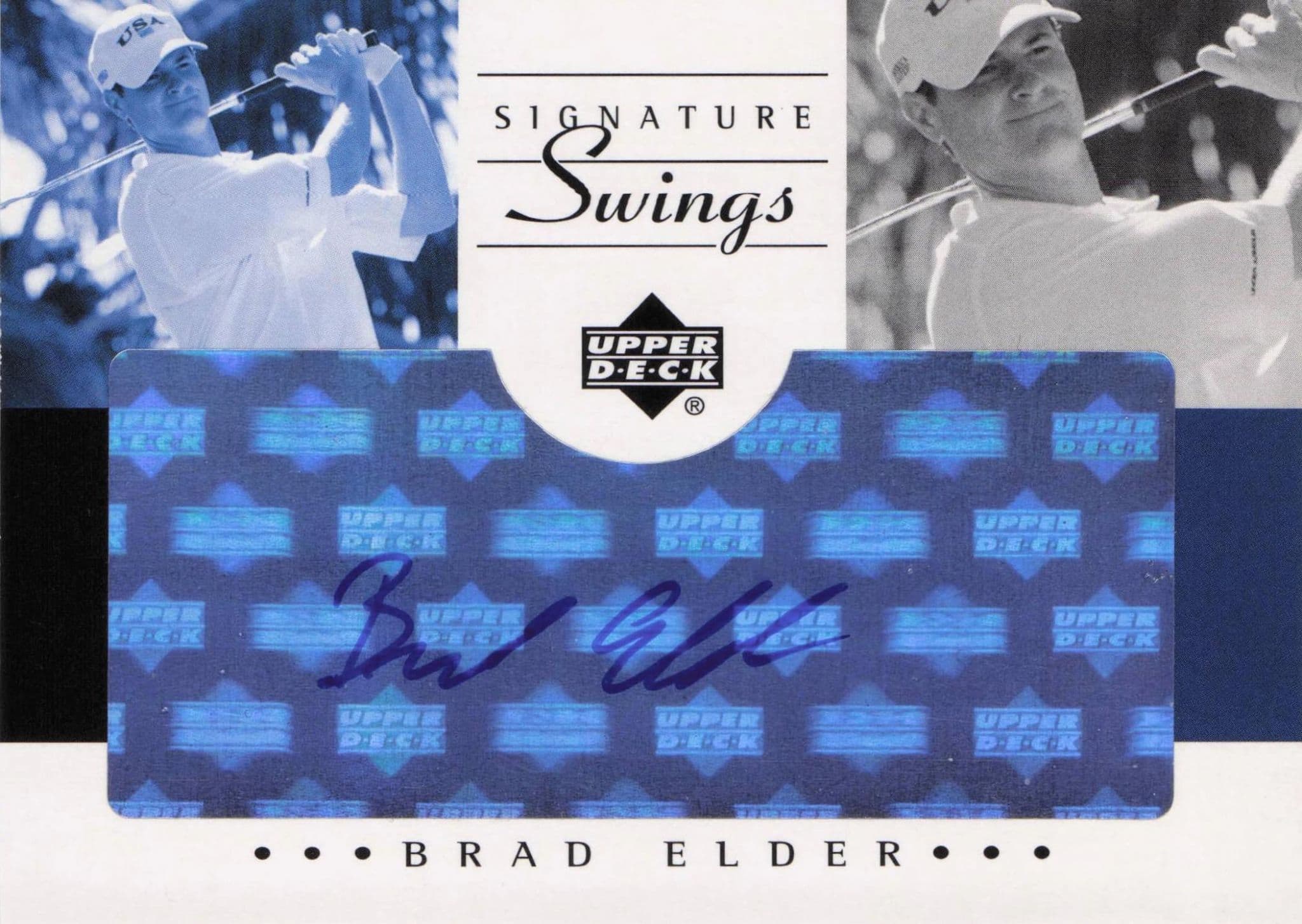 Brad Elder Signature Swings Hand Signed 2002 SP Golf Autograph Card