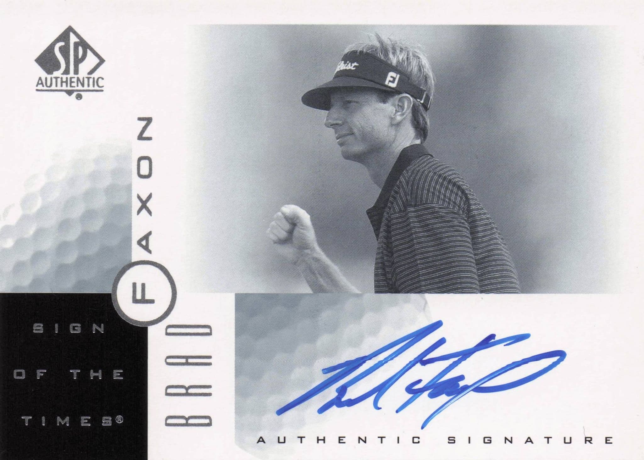 Brad Faxon Sign Of The Times Hand Signed 2001 SP Golf Autograph Card