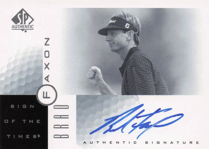 Brad Faxon Sign Of The Times Hand Signed 2001 SP Golf Autograph Card