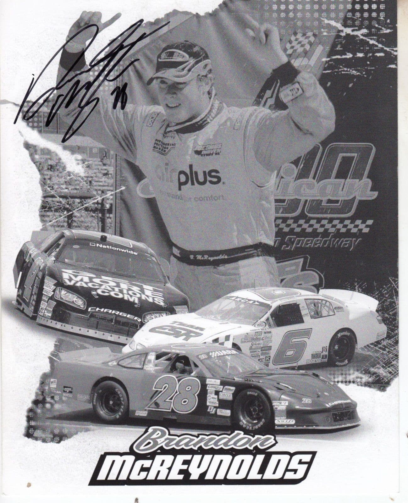 Brandon McReynolds Nascar Motor Racing Large Hand Signed Photo