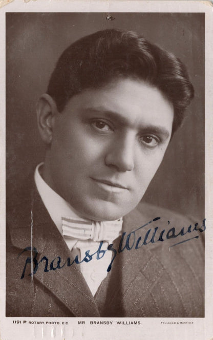 Bransby Williams Old Hand Signed Photo & Personal Reverse Letter