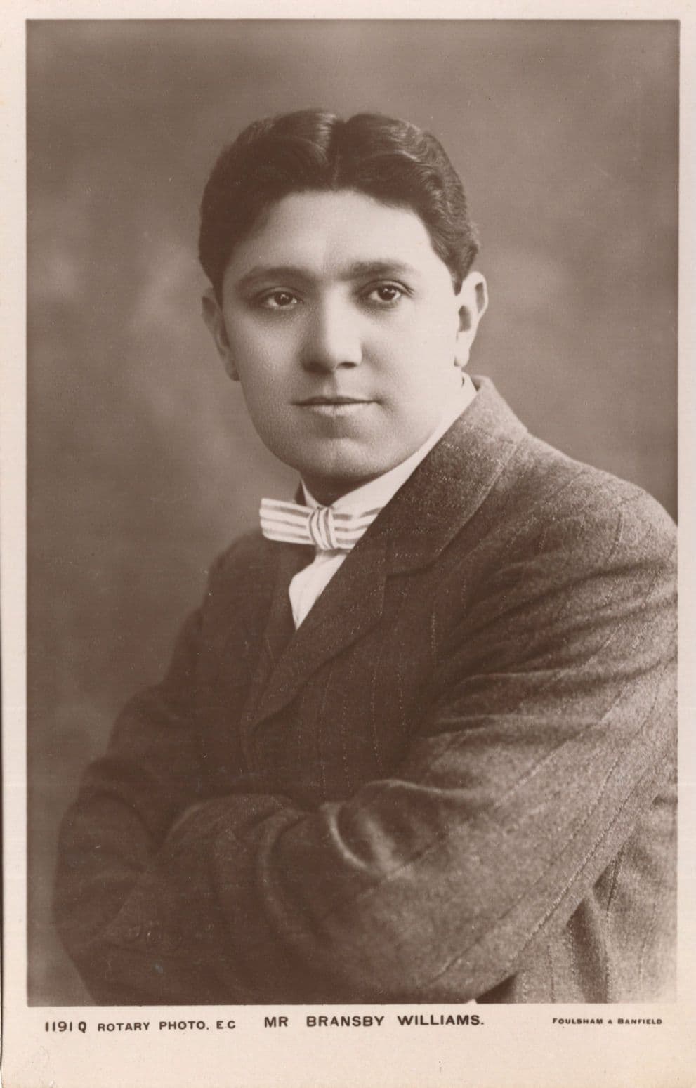 Bransby Williams The Music Hall Irving Rotary Real Photo Postcard