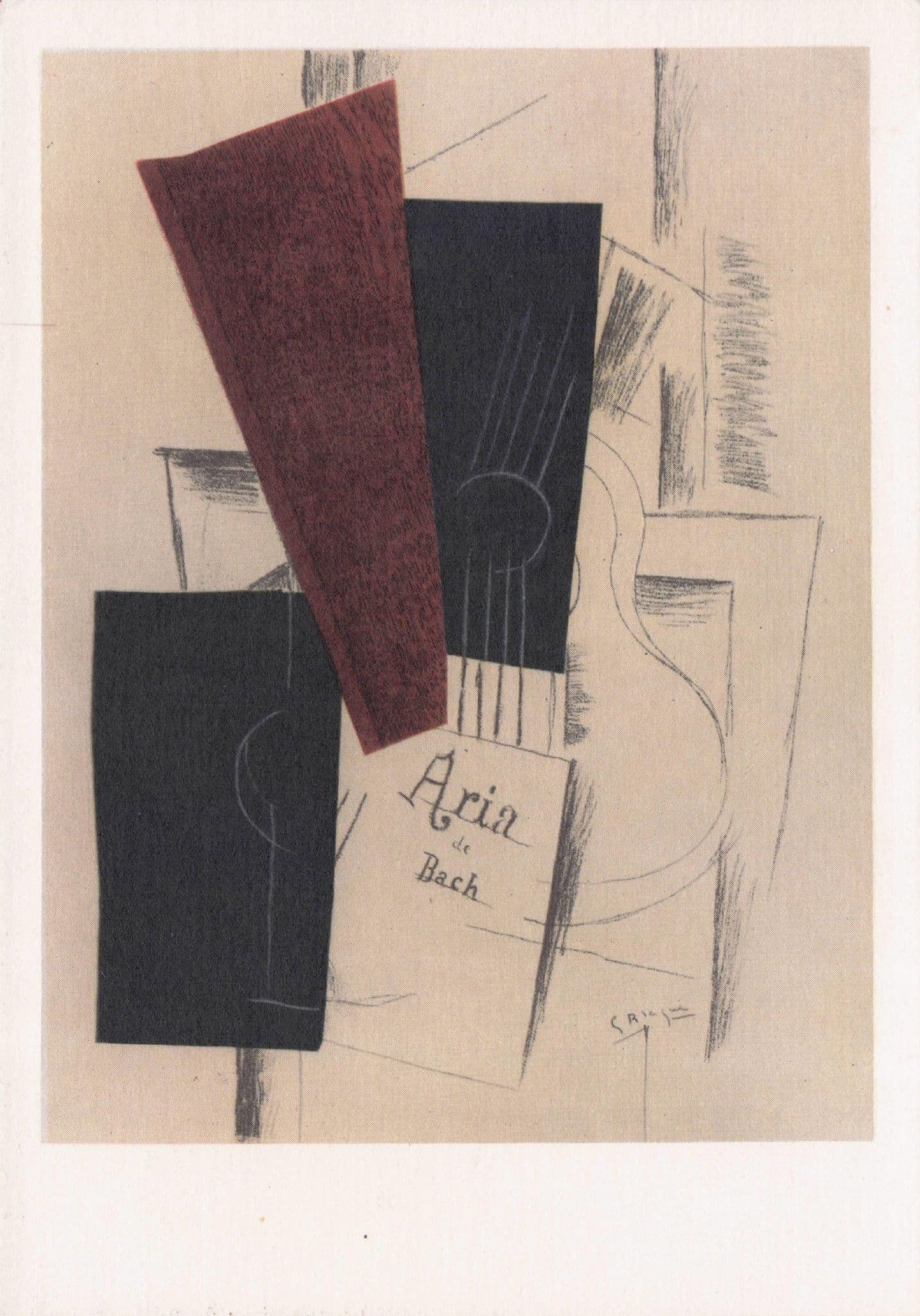 Braque Papier Colle Private Collection Painting Postcard