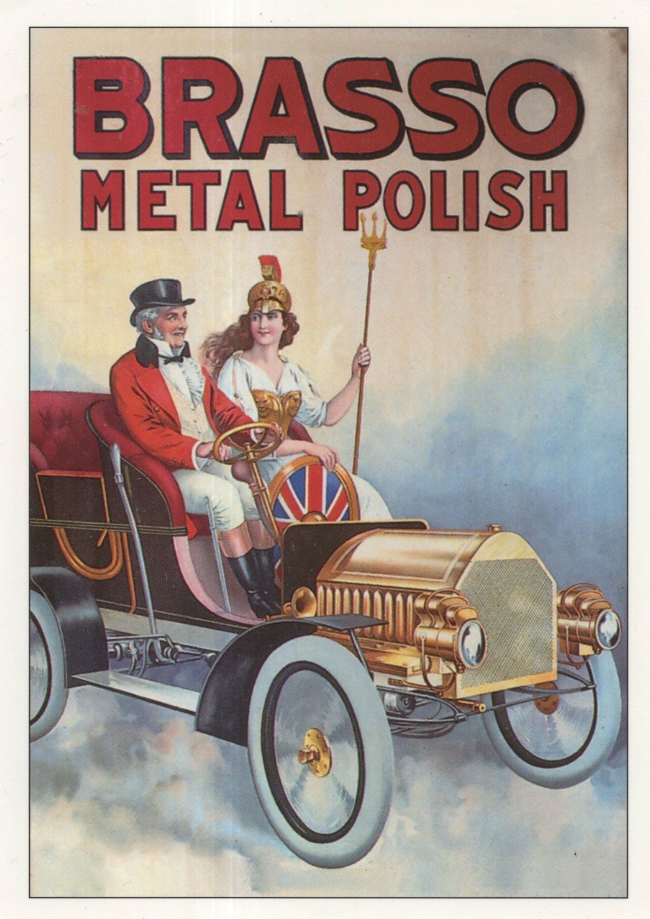 Brasso Metal Polish Queen Boadicea Poster Advertising Postcard
