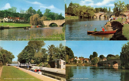 Bray Village River Thames 12 x 1970s Boat Postcard s