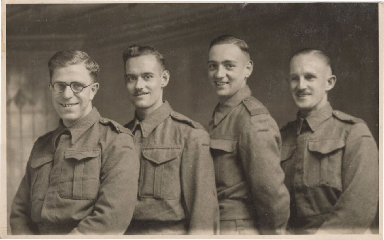Brecon Welsh Military Soldiers WW1 Plain Back Postcard