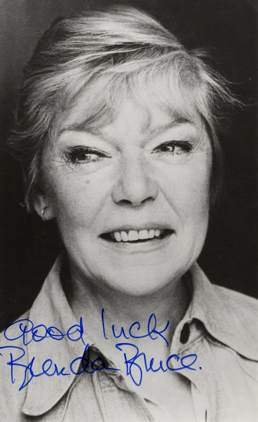 Brenda Bruce Happy Days Peeping Tom Hammer Film Actress Hand Signed Photo