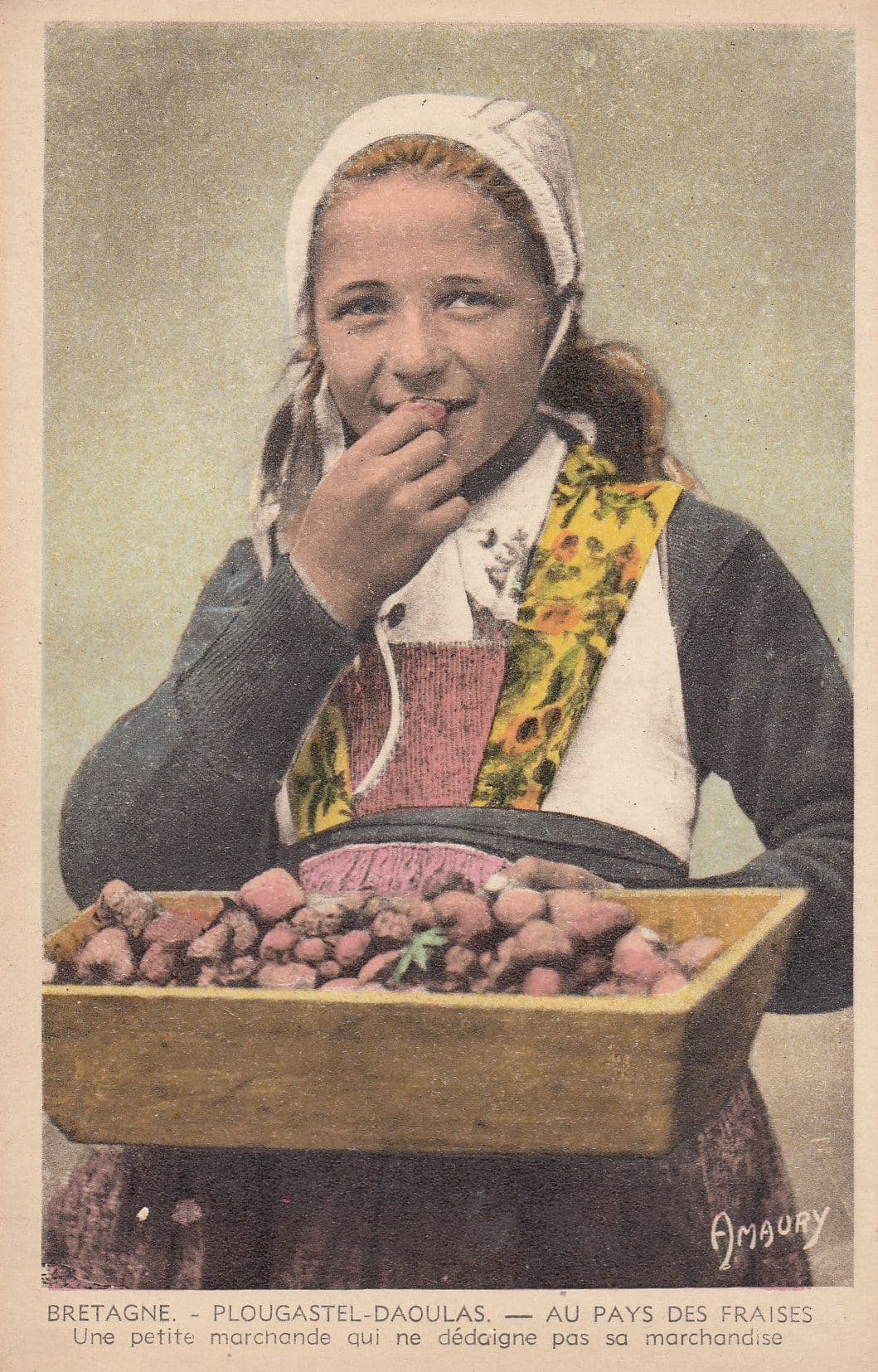 Bretagne Plougastel Daoulas Au Pays Des Fraises Amaury Postcard
