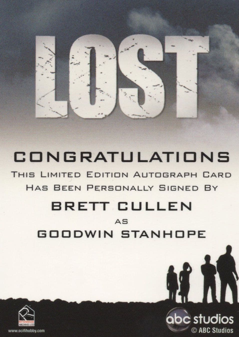 Brett Cullen Lost TV Show Hand Signed Official Autograph Card