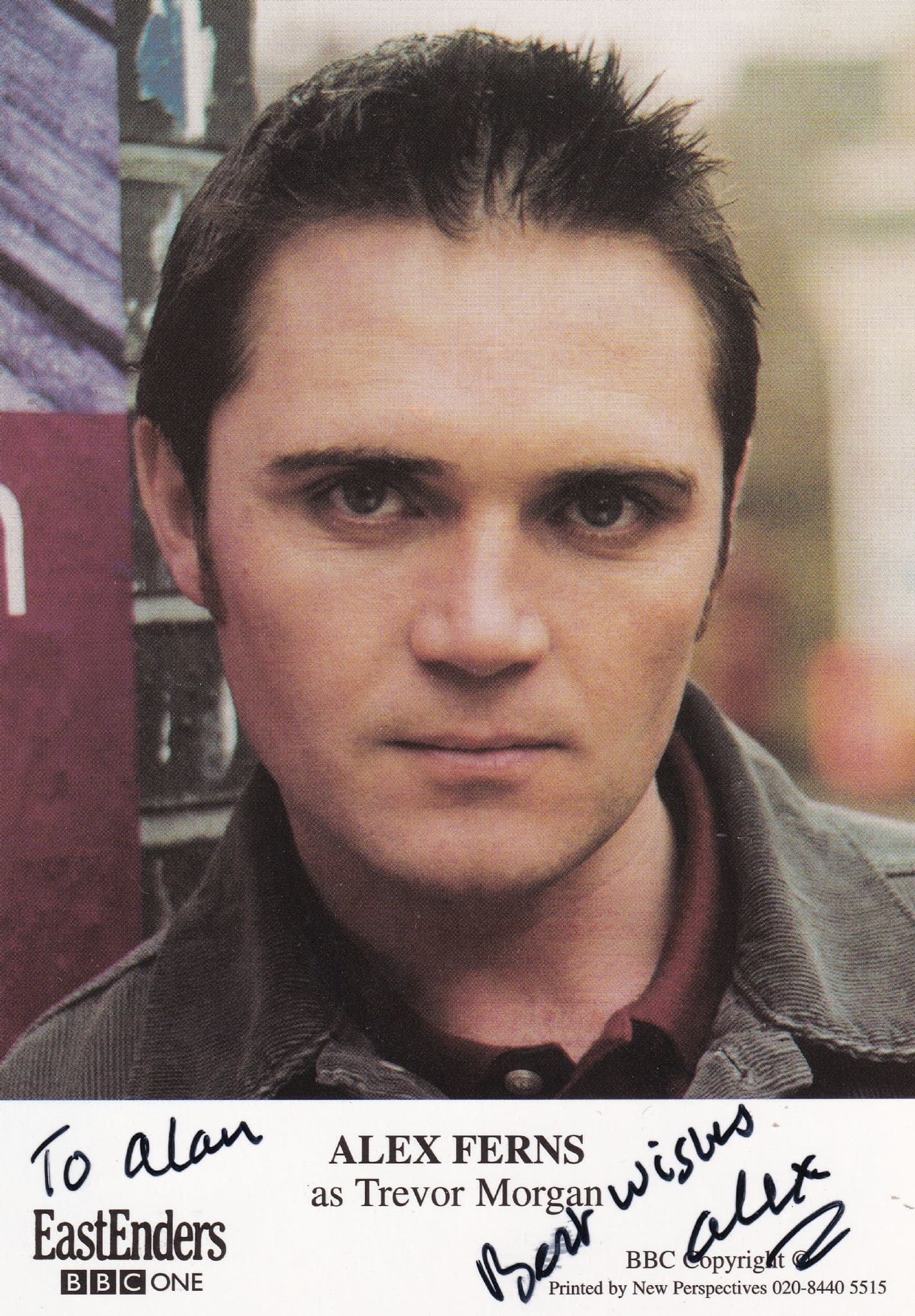 Brian Croucher as Ted Hills BBC Eastenders Hand Signed Cast Card Photo