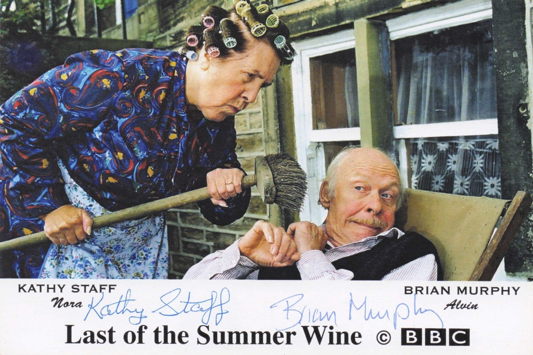 Brian Murphy & Kathy Staff Last Of The Summer Wine BBC 2x Hand Signed Photo