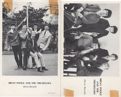 Brian Poole & The Tremeloes 2x Vintage Decca Discography Photo Card s