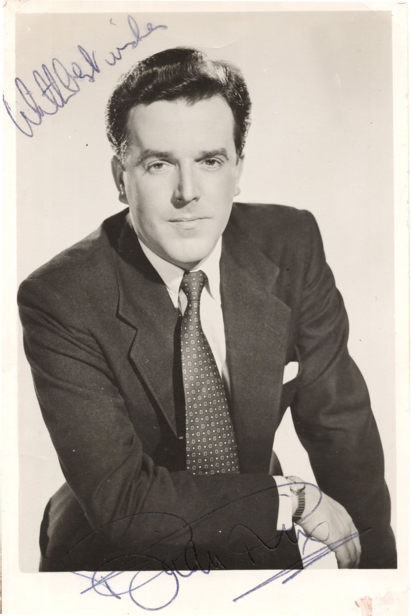 Brian Rix Historic BBC Host Vintage Early Hand Signed Photo