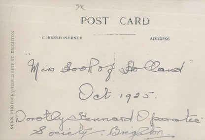Brighton Ladies Historic Opera Company 1925 Rare Postcard