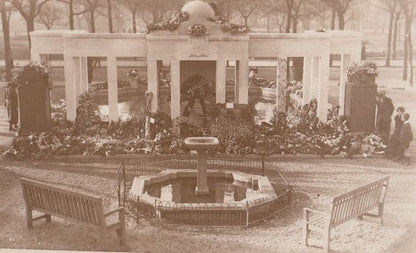 Brighton Military War Memorial 2x Back View Real Photo Postcard s