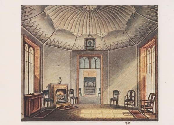 Brighton Sussex Pavillion Octagonal Hall Art Artist Painting Drawing Postcard