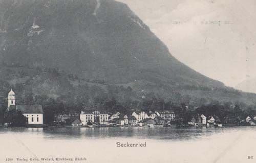 Brigue Vue Generale et Le Massif Du Simp Switzerland Swiss Real Photo Postcard
