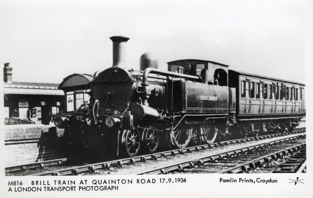 Brill Train at Quainton Road in 1934 London Railways RPC Postcard