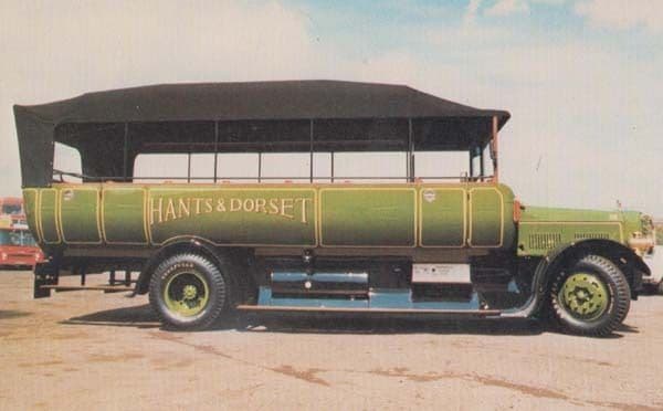 Bristol LH Chassis Charabanc Hants & Dorset Long Coach Car Rare Photo Postcard
