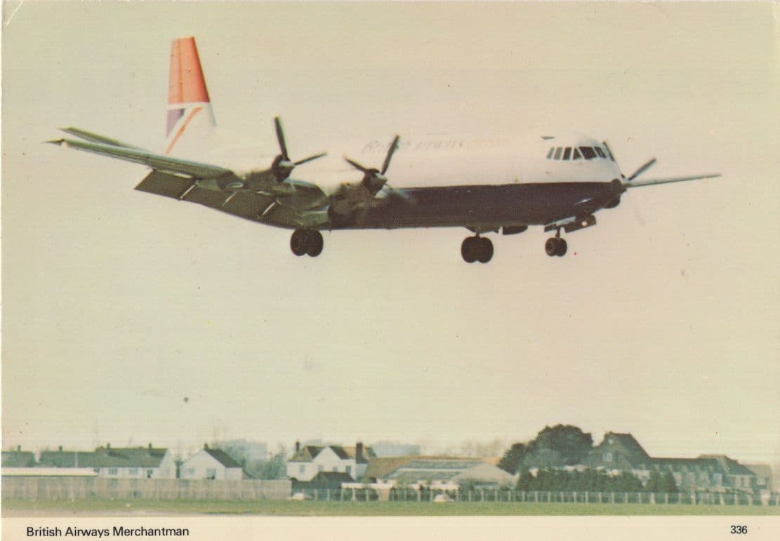 British Airways Merchantman Plane Aircraft Postcard
