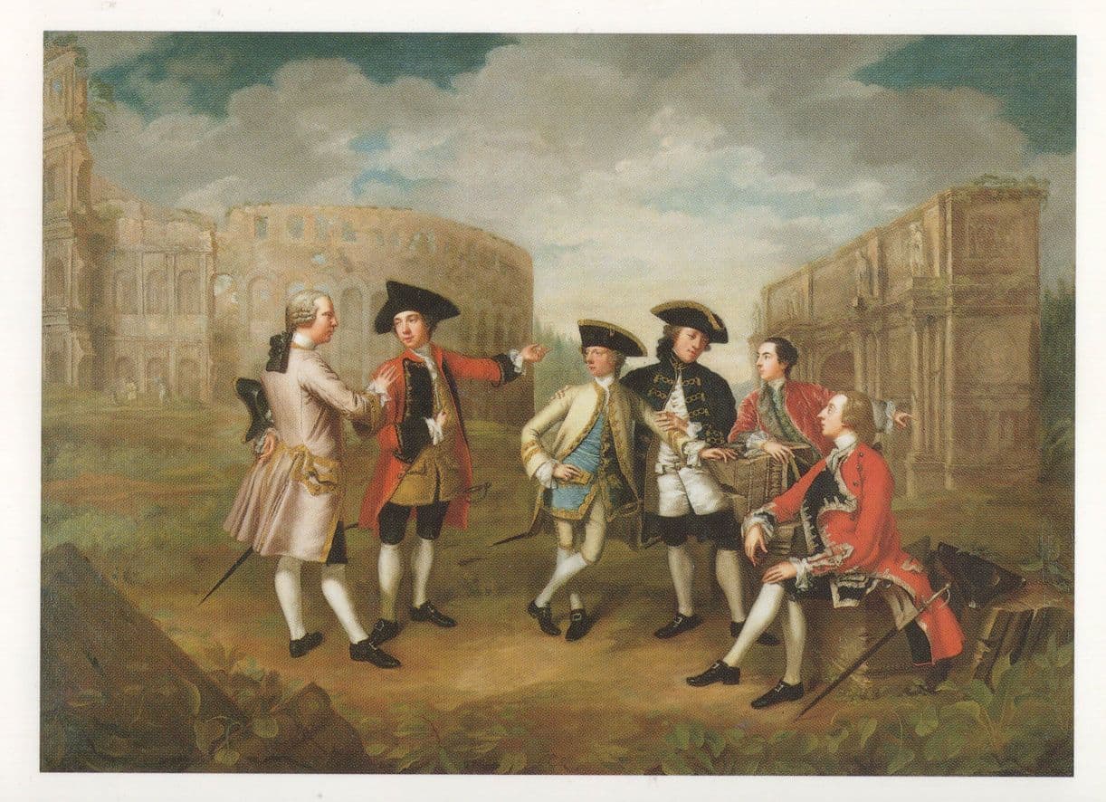 British Connoisseurs in Rome James Russel Tate Gallery Painting Postcard