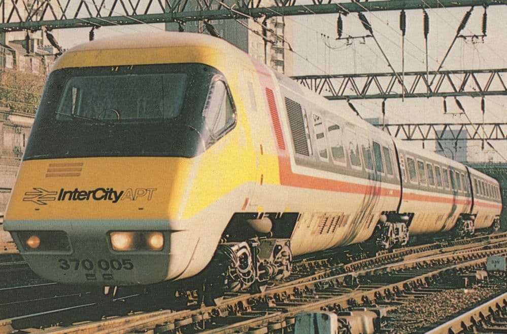 British Rail Advanced 195mph Passenger Train Rare Postcard