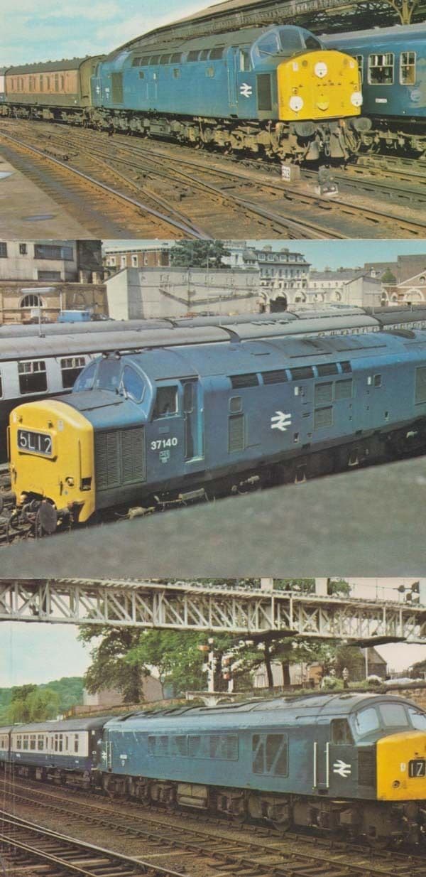 British Rail Class D220 Postcard Bundle incl 40 45 & 37 Diesel Train