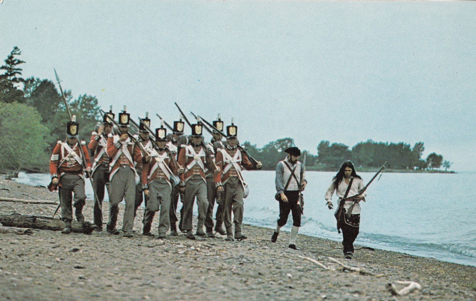 British Scouting Party 1812 War Military Canadian Postcard