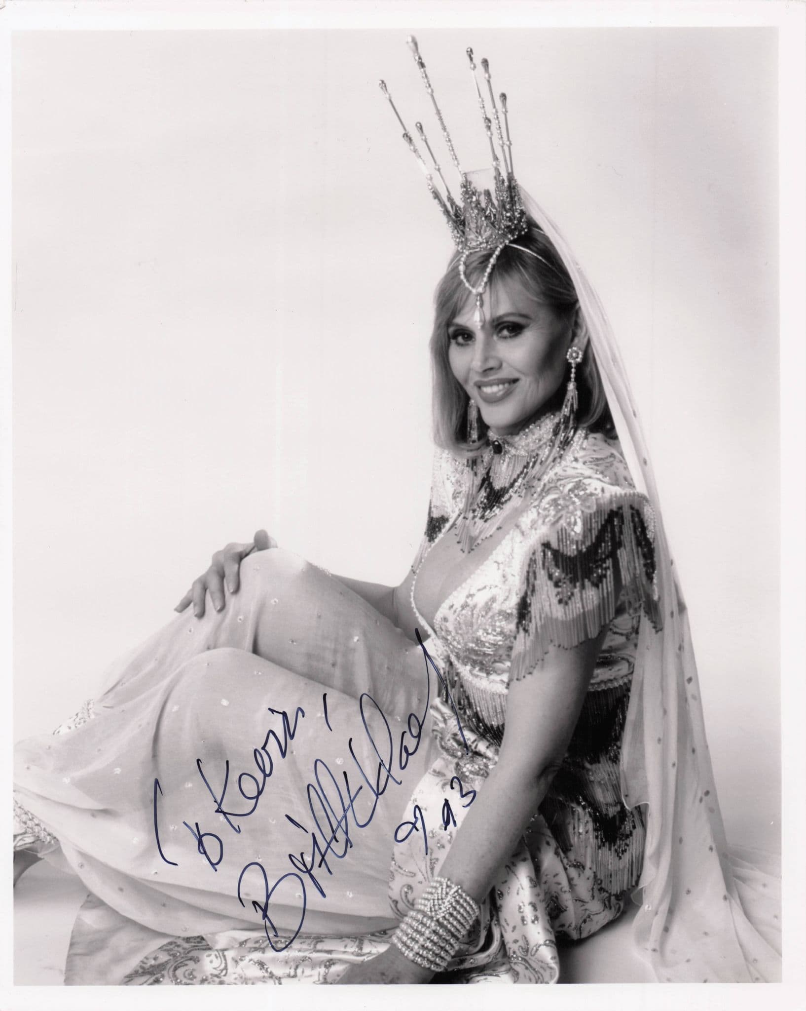 Britt Eckland Swedish Actress Get Carter Film 10x8 Hand Signed Photo