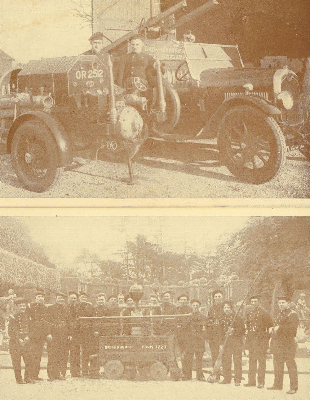 Brockenhurst Hampshire Transport Old Uniforms 2x Postcard s