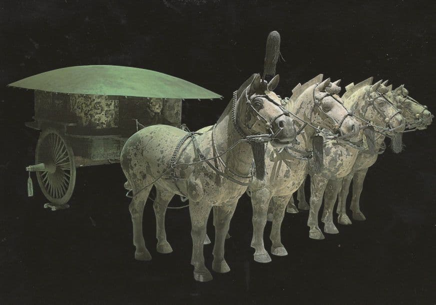 Bronze Chinese Terracotta Horse Warrior London Museum Postcard