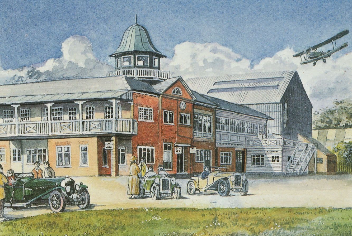 Brooklands F1 Motor Racing Museum Painting Postcard
