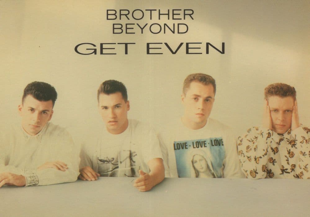 Brother Beyond Boy Band Get Even LP Advertising Postcard