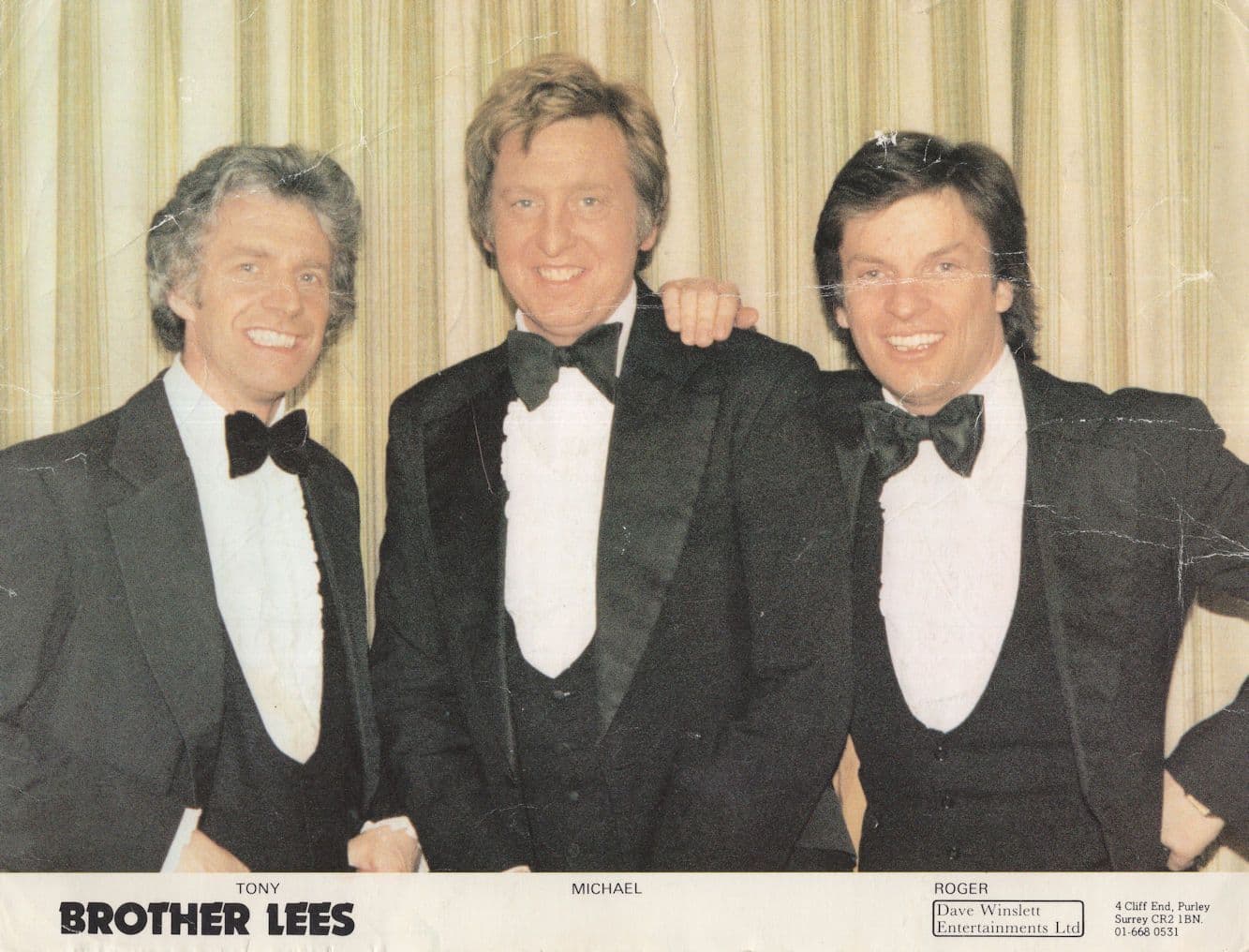 Brother Lees Of Cilla Black TV Show Hand Signed 10x8 Photo Please Read