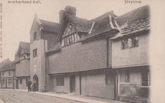 Brotherhood Hall Steyning Antique Sussex Postcard