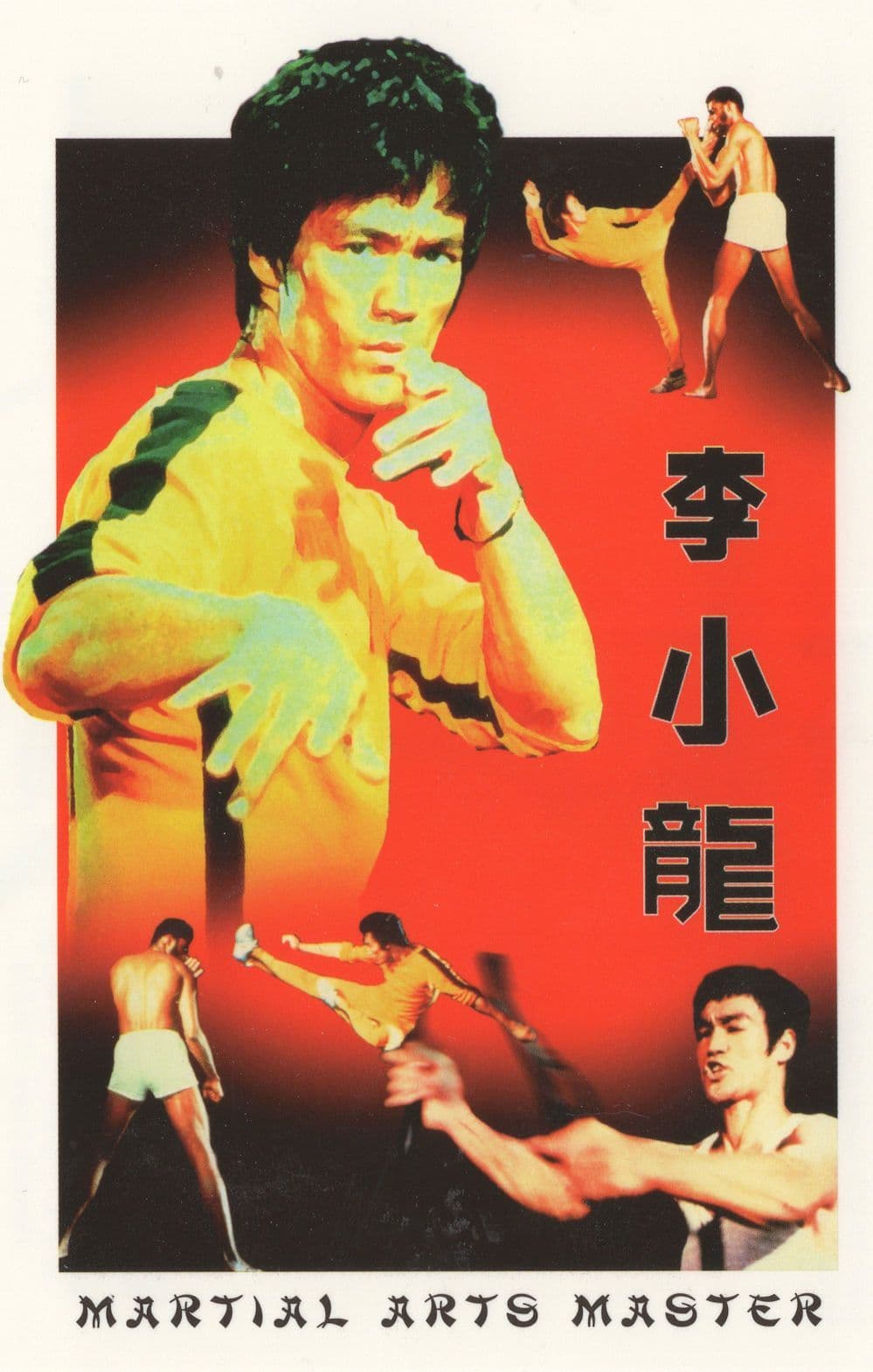 Bruce Lee Deadly Martial Arts Moves Master Rare Postcard