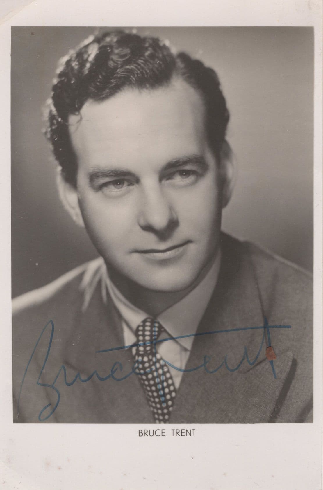 Bruce Trent Jersey Actor of Jack Hylton Hand Signed Photo