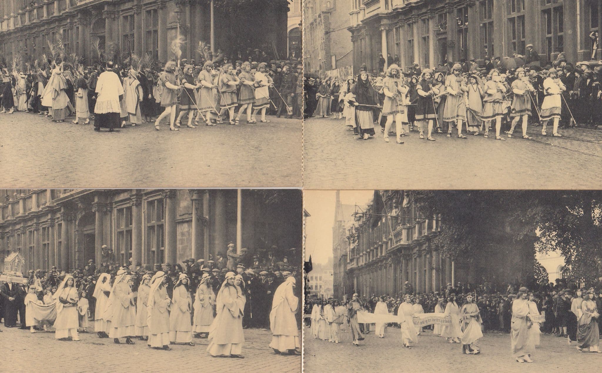 Bruges Procession De Sang Sang 4x Antique Postcard s