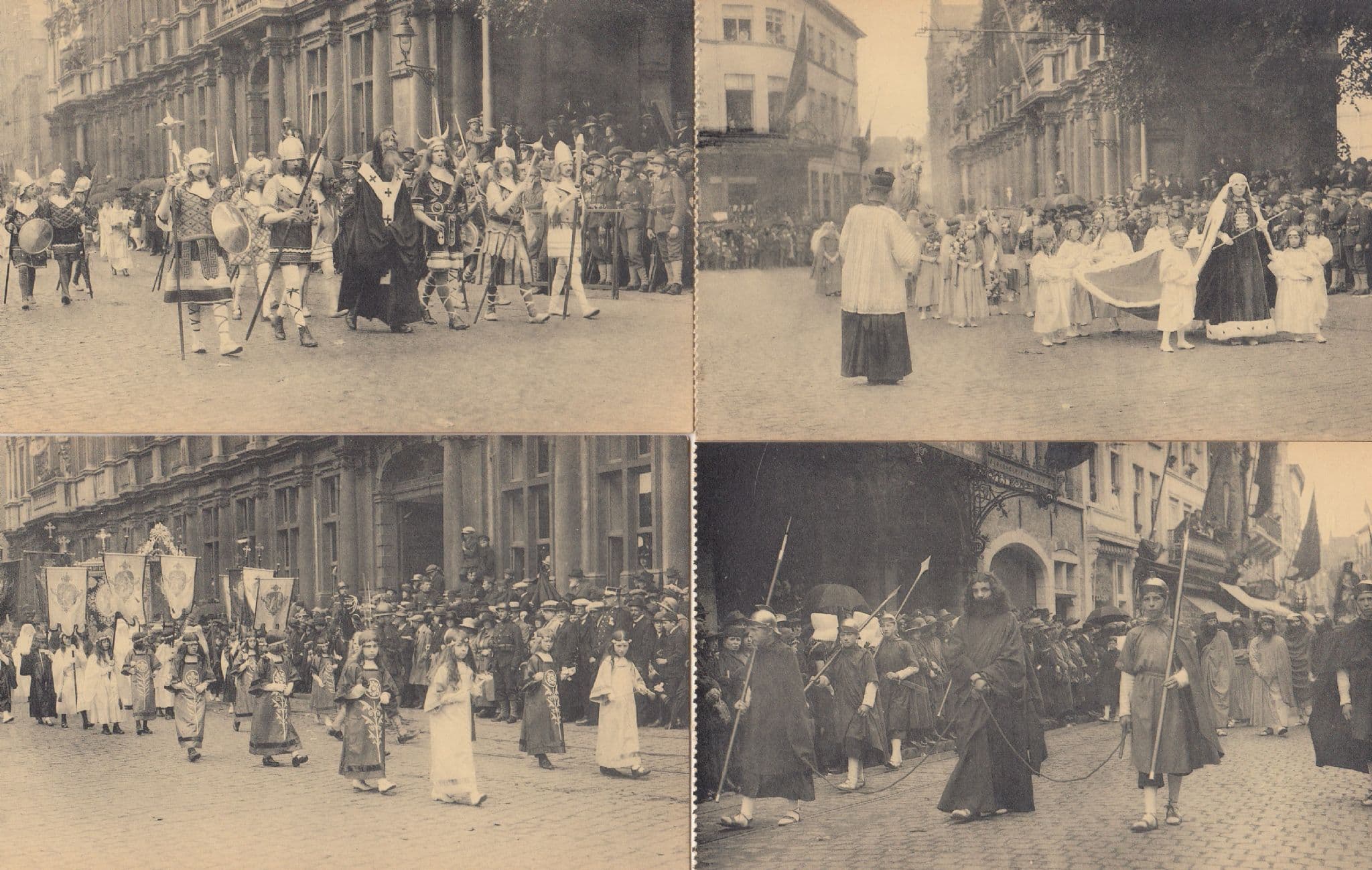 Bruges Saint Sang Procession 4x Old Postcard s