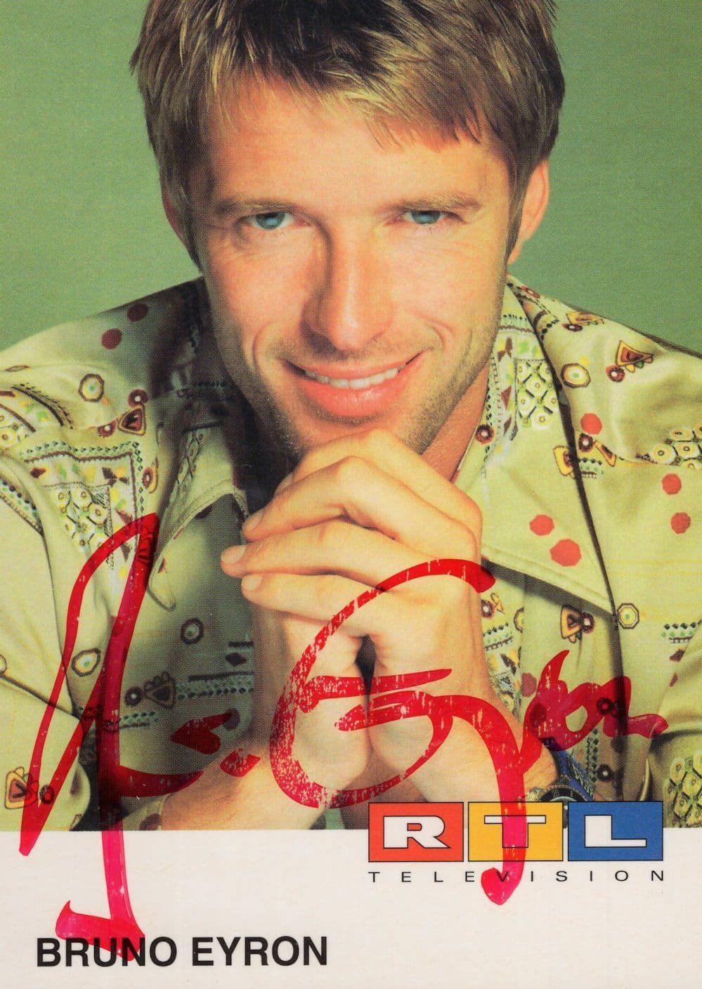 Bruno Eyron German Actor Space Island One Balko Hand Signed Photo