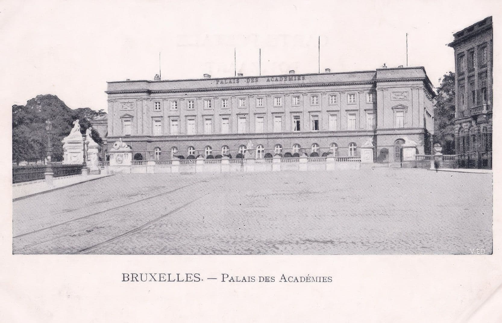 Bruxelles Palais Des Academies Postcard
