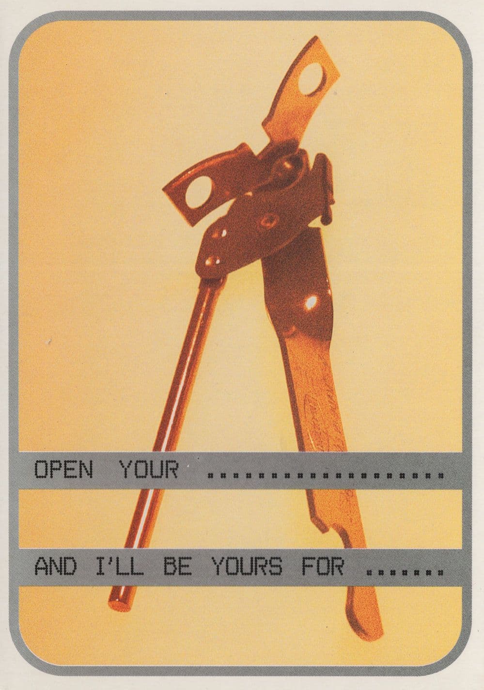 BT Can Opener Unique Telephone Advertising Postcard