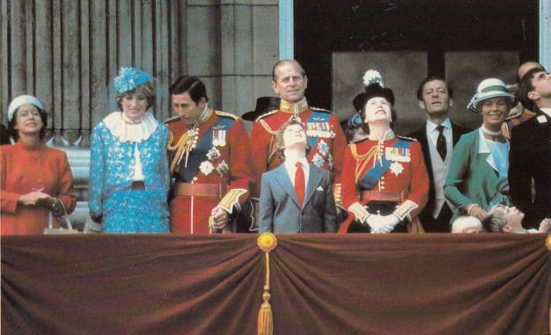 Buckingham Palace after Trooping The Colour Ceremony 1981 Royal Postcard