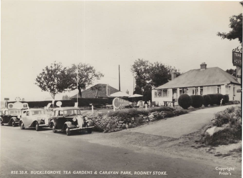 Bucklegrove Somerset Caravan Site Park Hovis Sign Rodney Stoke Postcard
