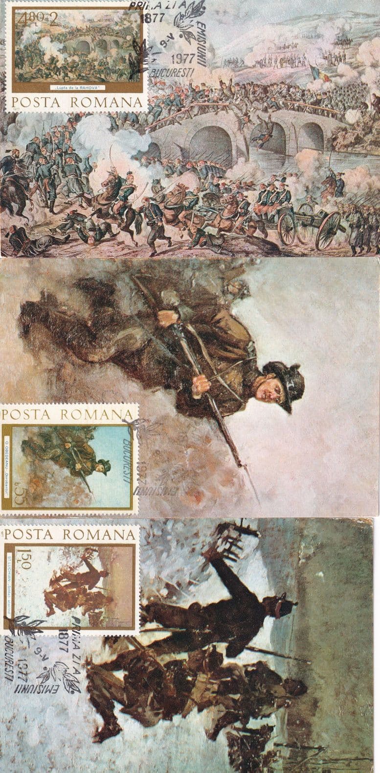 Budapest Soldier Hungary 3x First Day Cover Postcard s
