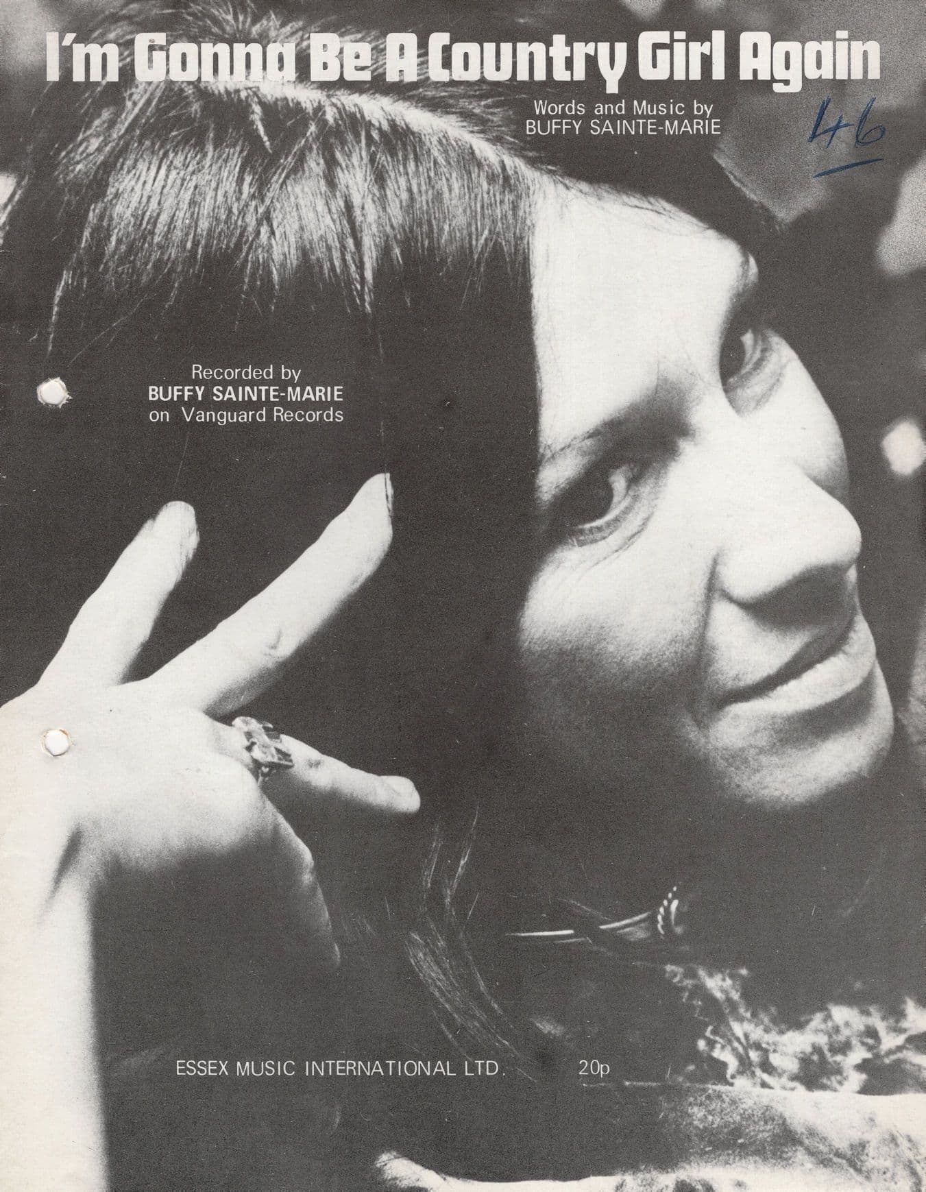 Buffy Sainte Marie I'm Gonna Be A Country Girl Again Sheet Music