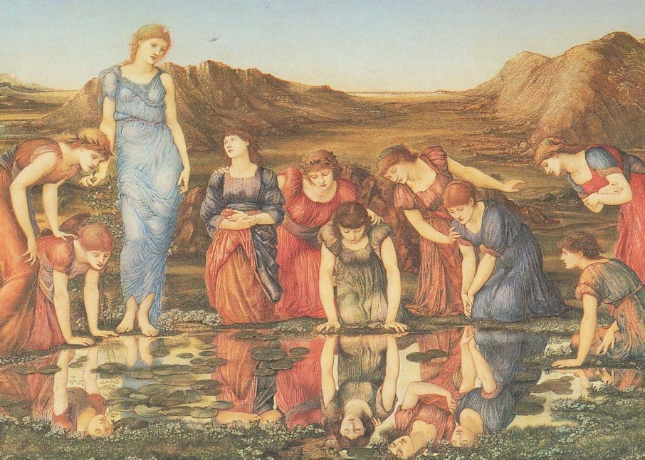Burne Jones The Mirror Of Venus Painting Postcard