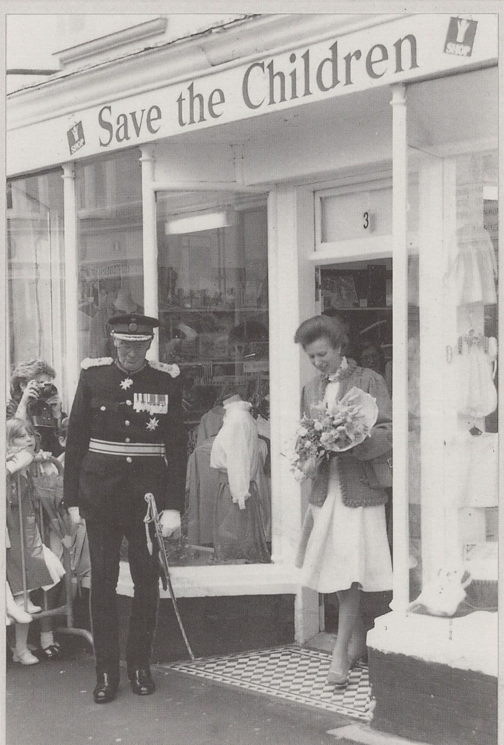 Burnham On Sea Charity Shop Royal Visit 1988 Postcard
