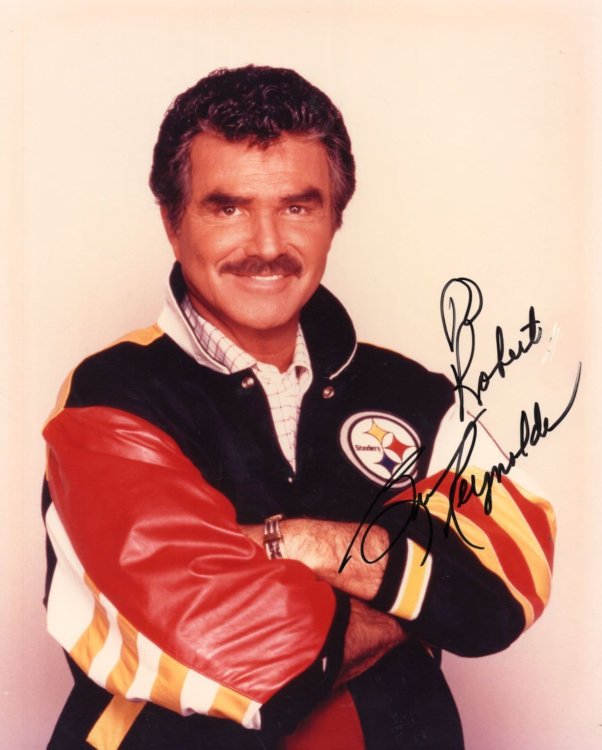 Burt Robert Reynolds Evening Shade Pittsburgh Steelers 10x8 Hand Signed Portrait Photo